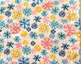 Flannel Self Warming Cat Bed, Winter Snowflake Design