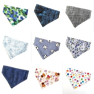 Kätzchen Katze Bandana, Print, Kühe Blasen Terra Cotta Arty / Über den Kragen Slip-on Stil / Passt auch kleinen Hunden