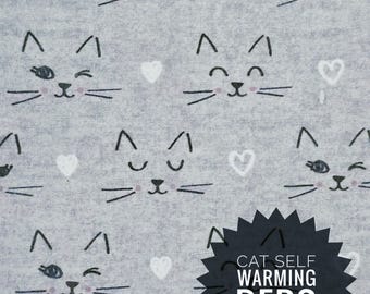 Kitty Mischief Self Warming Cat Bed, Flannel Fabric, Soft Cat Blankets with Thermal Material
