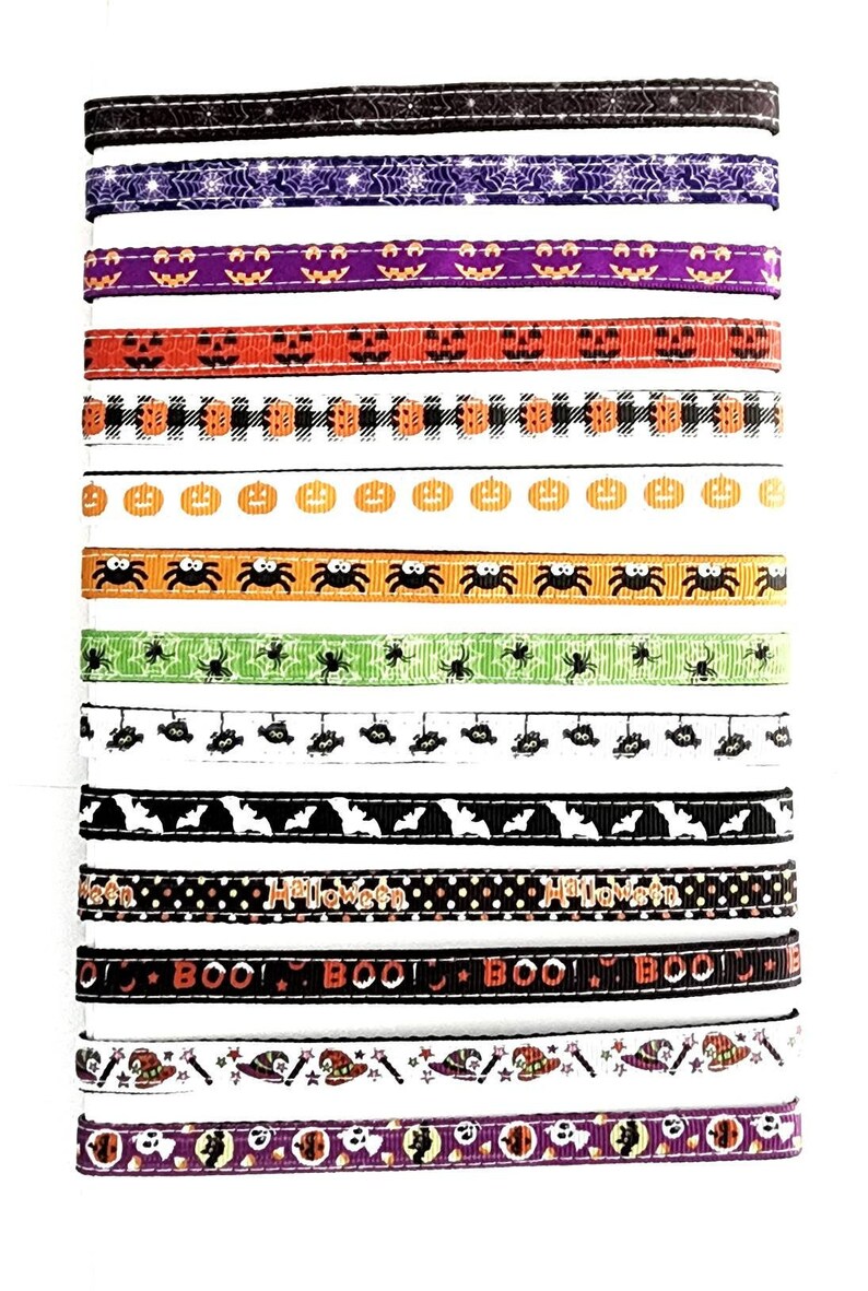 Skinny 3/8 Halloween Cat Collar Safe Breakaway Cat Collar for Kittens