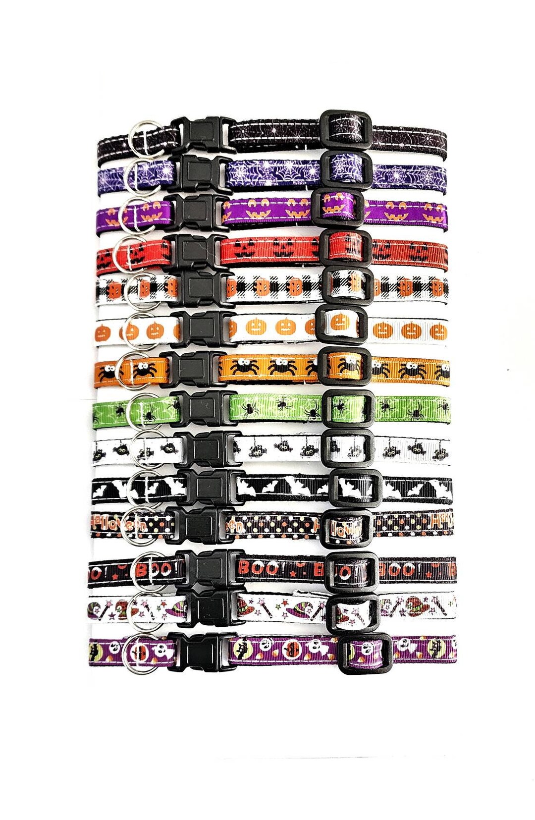 Skinny 3/8 Halloween Cat Collar Safe Breakaway Cat Collar for Kittens