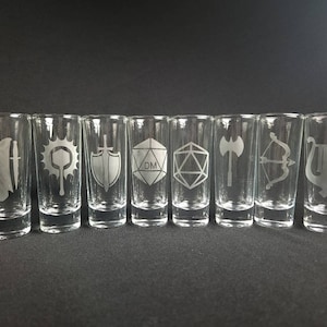 DnD Klasse Doppel-Schnapsglas