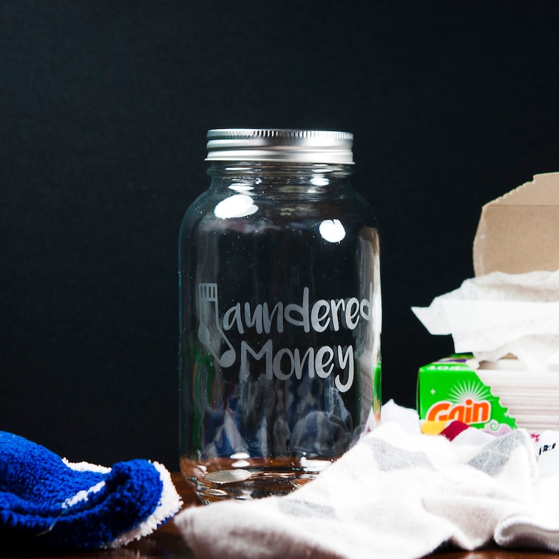 Glass Jar Money Banks Fun Money Laundered Money New Shoes Etsy