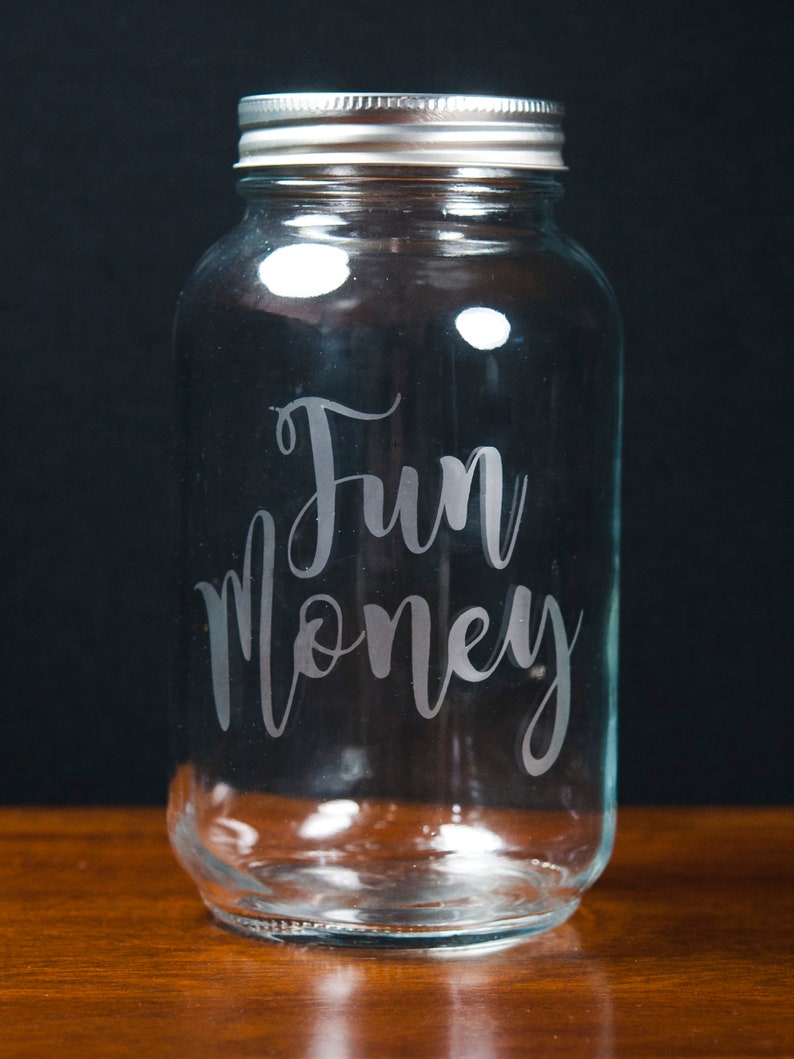 Glass Jar Money Banks Fun Money Laundered Money New Shoes Etsy