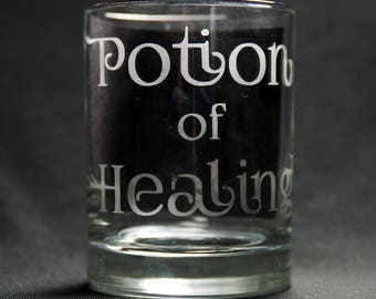 Potion of Healing cocktail glass whiskey tumbler