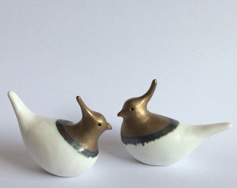 Handmade Ceramic Lapwing Peewit Bird