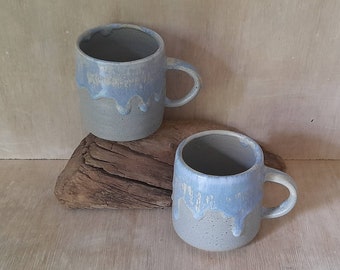 Pair of sky blues espresso cups