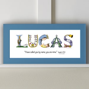 Primo regalo di compleanno per neonato o neonata - Regalo personalizzato per il primo compleanno - Regali cristiani personalizzati - Stampa opaca 10x20 *Opzione cornice*