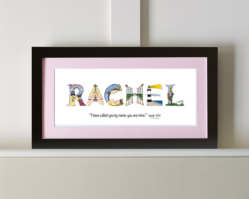 Confirmation Gifts for Girls Personalized gifts for teen girls or adults 10x20 Name Art Print Optional Frame image 5