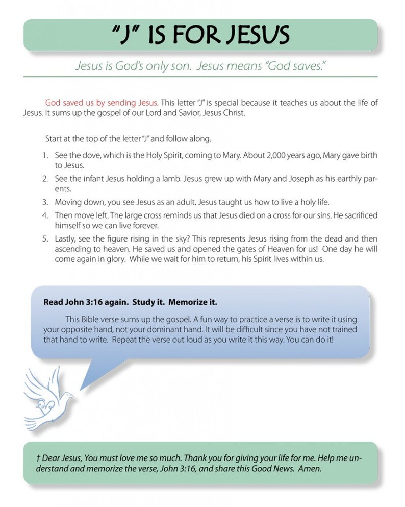 The Christian Alphabet Book Christian Baby Book With Etsy