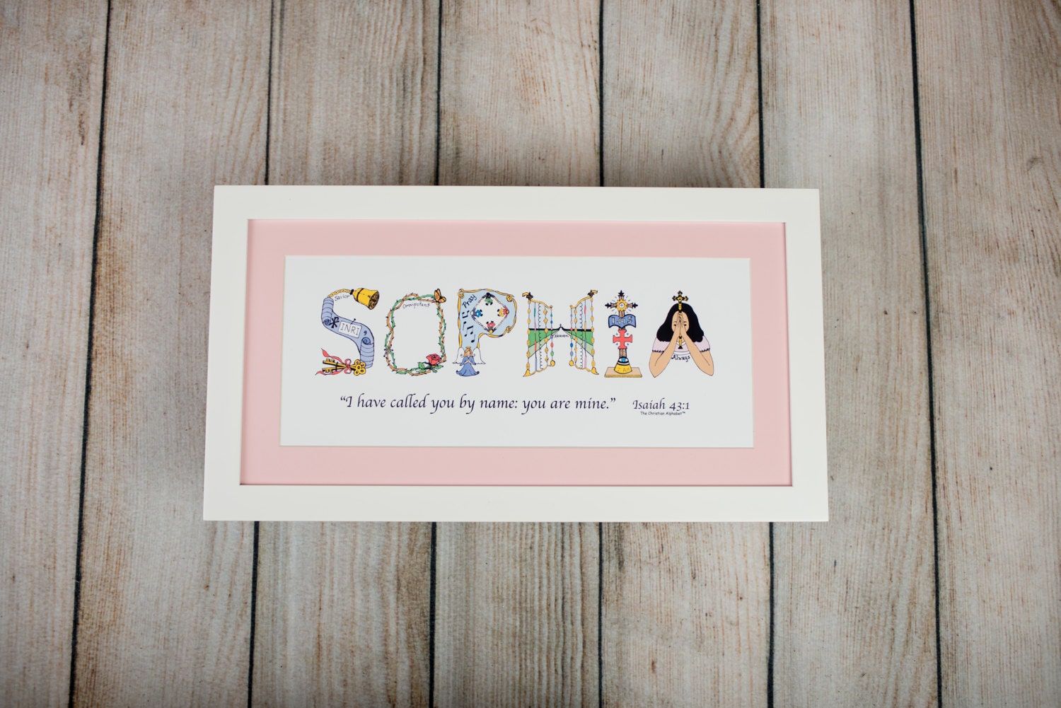 Baby Girl Gift Ideas Personalized Christian Baby Gift 10x20 Etsy