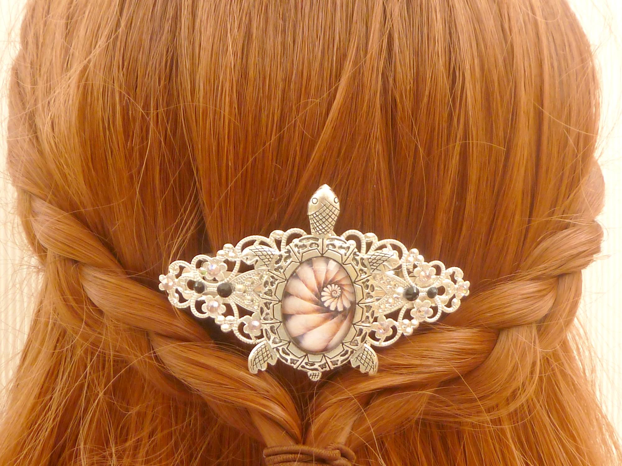 Haarspange Mit Löchern – 9 Cm, Schildkröten-Design, Qualität Aus Korea, Für Langanhaltenden Halt