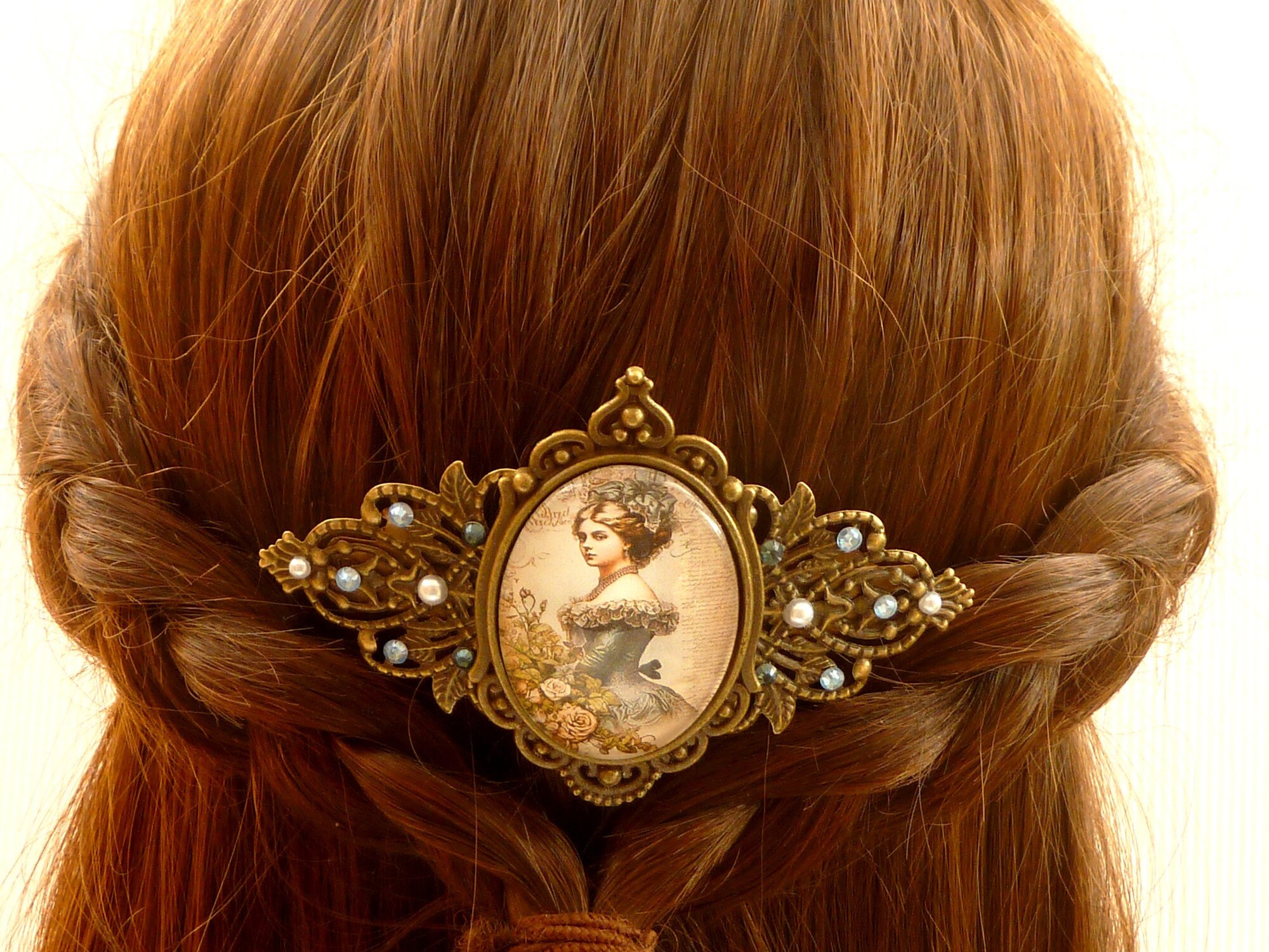 Pince à Cheveux, 12 Pièces Épingles à Cheveux En Strass, Barettes Cheveux En Diamant,Pinces à