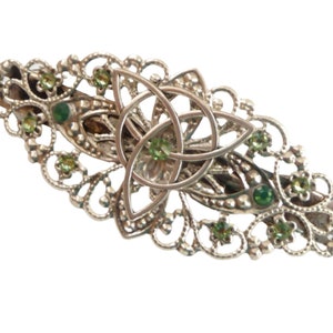 Ireland hair clip with Celtic knots silver colored gift idea woman