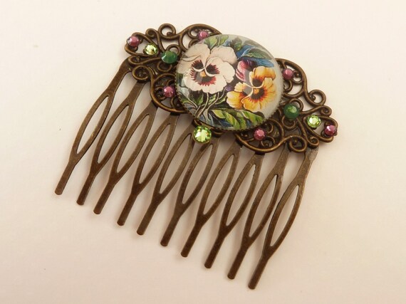 flower hair accessories vintage