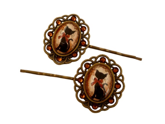 Elegant Hair Accessories Set - Black, Brown, Cream Set of Hair Claw Clips in Brown, Beige, Cream, and Black for  main image 4