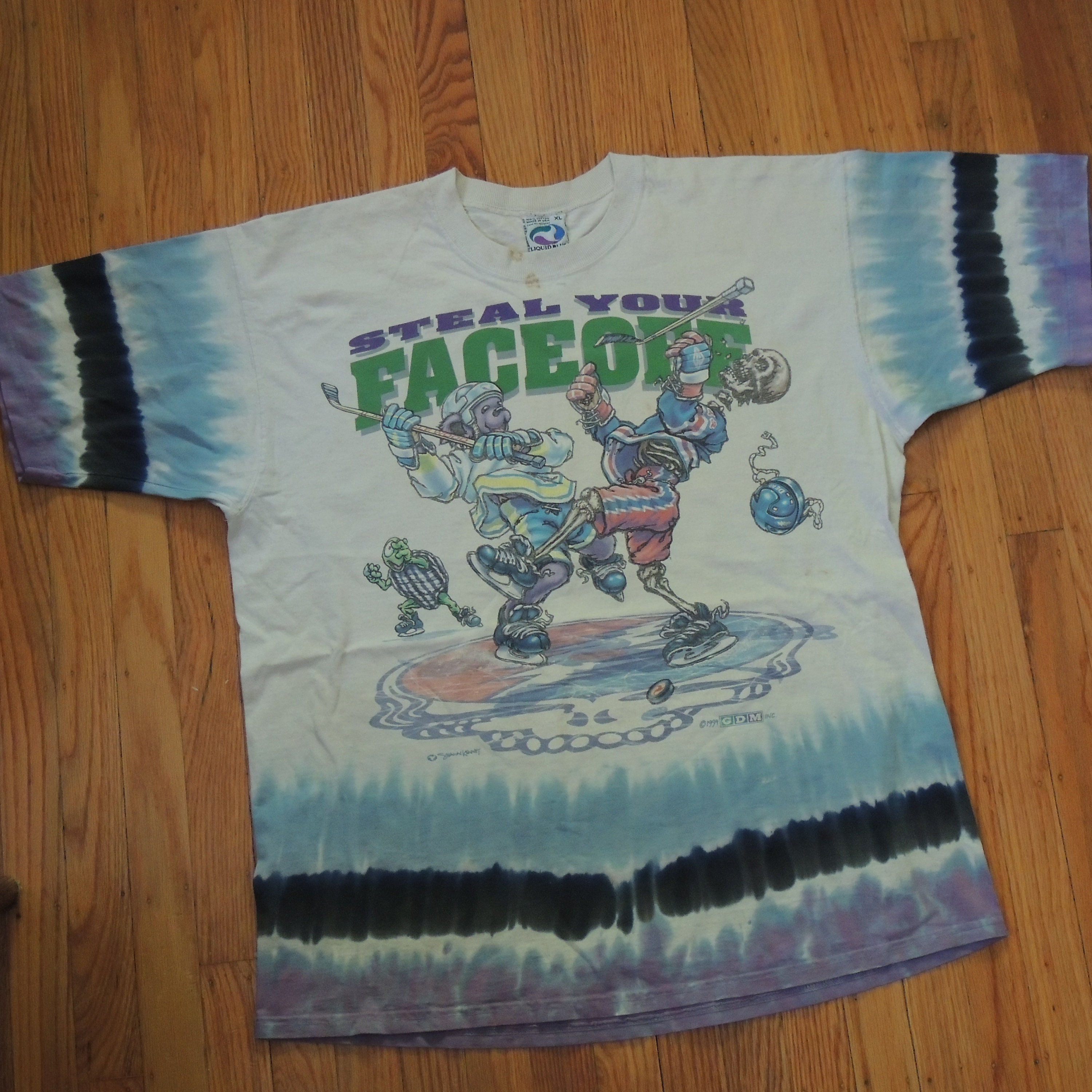 Grateful Dead Vintage Steal Your Face Off T Shirt Hockey Bears Etsy