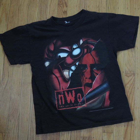 STING NWO Taz Looney Tunes T Shirt Youth Large Bla