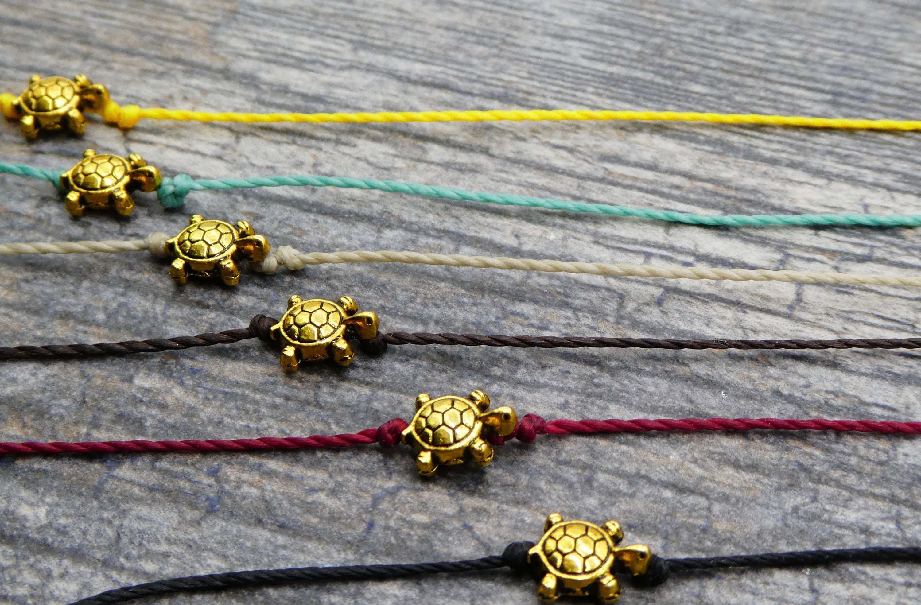 Lahkvor Set di 2 Braccialetti dell'Amicizia con Tartaruga