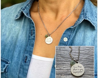 Mother's Day Necklace, Super Mom Gift, Holiday Gift for Mother , Super Mom Necklace, Mom's Super Power