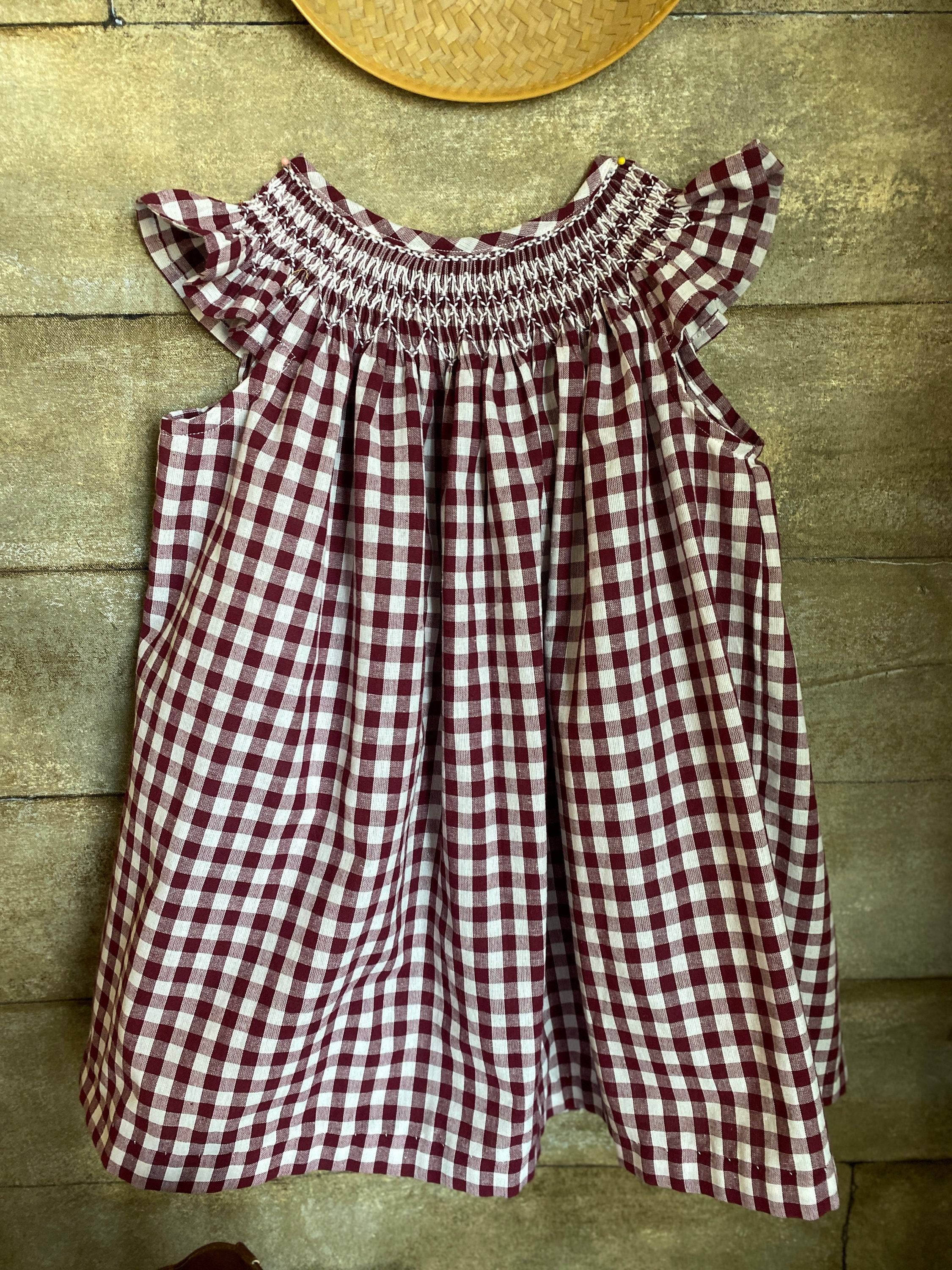 Maroon Plaid Dress Etsy