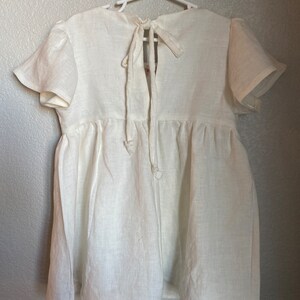 Linen Dress with Hand Embroidery image 5