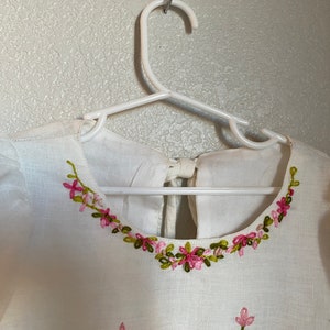 Linen Dress with Hand Embroidery image 6