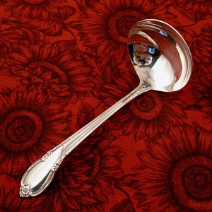 ALBERT PICK /& COMPANY Antique Silver Gravy or Sauce Ladle Silver Plate