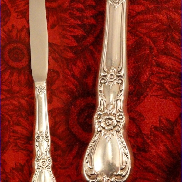 Minty Dinner Knife _ HERITAGE by 1847 Rogers Bros _ Vintage 1953 Silverplate _ Priced per Knife