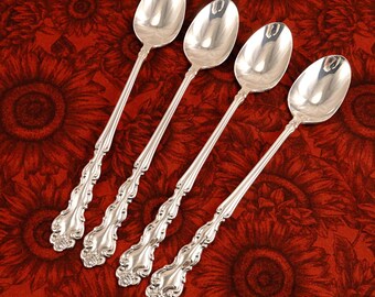 Cuillère à thé glacé à la menthe _ BEETHOVEN by Oneida Community _ vintage 1971 plaqué argent _ Roses _ Prix par cuillère