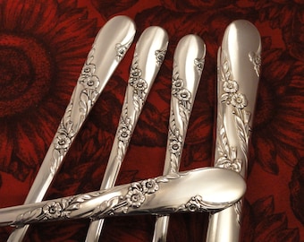 Cuillère à thé glacé à la menthe _ Couronne de mariée par Tudor Plate Oneida Community _ vintage 1950 plaqué argent _ Prix par cuillère