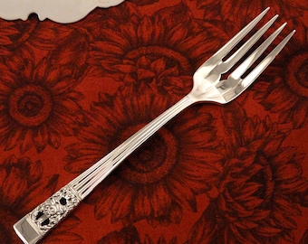 Fourchettes à salade diamant menthe _ COURONNEMENT by Oneida Community _ vintage 1936 plaqué argent _ Prix par fourchette à dessert