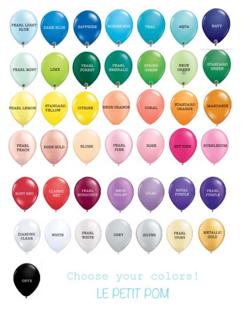 FAST SHIPPING SALE biodegradable supplies balloons custom 12/'/' Solid Color Latex Balloons-Balloon Color Chart-Biodegradable party