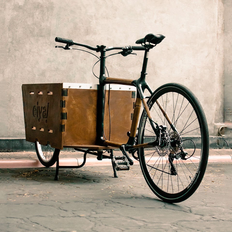 bamboo cargo bike