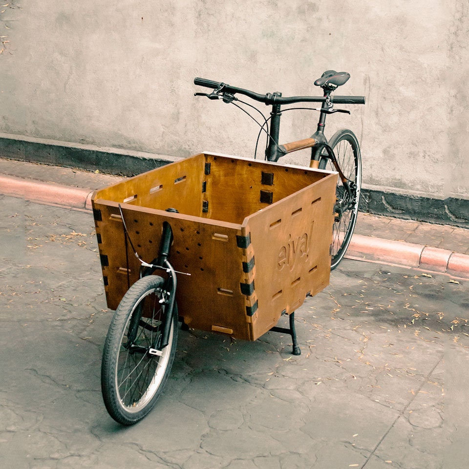 bamboo cargo bike