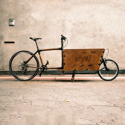 Bamboocycles Merced CARGO BIKE  (20" + 700x32 - 8 speed + Disc Brakes) Ships in flat box, finish it yourself.