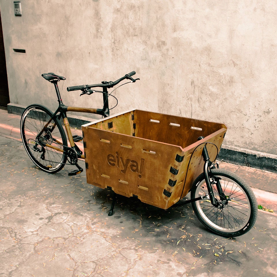 bamboo cargo bike
