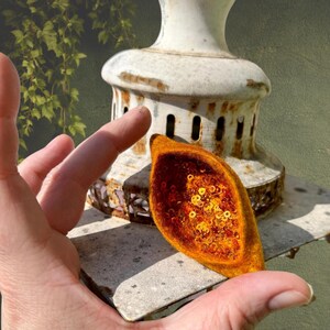 Sequin pin - hand-felted from the finest merino wool