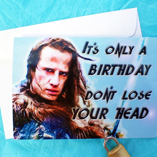 Highlander Birthday Card KimWestART