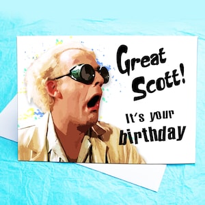 Dr Emmett Brown Card - Etsy