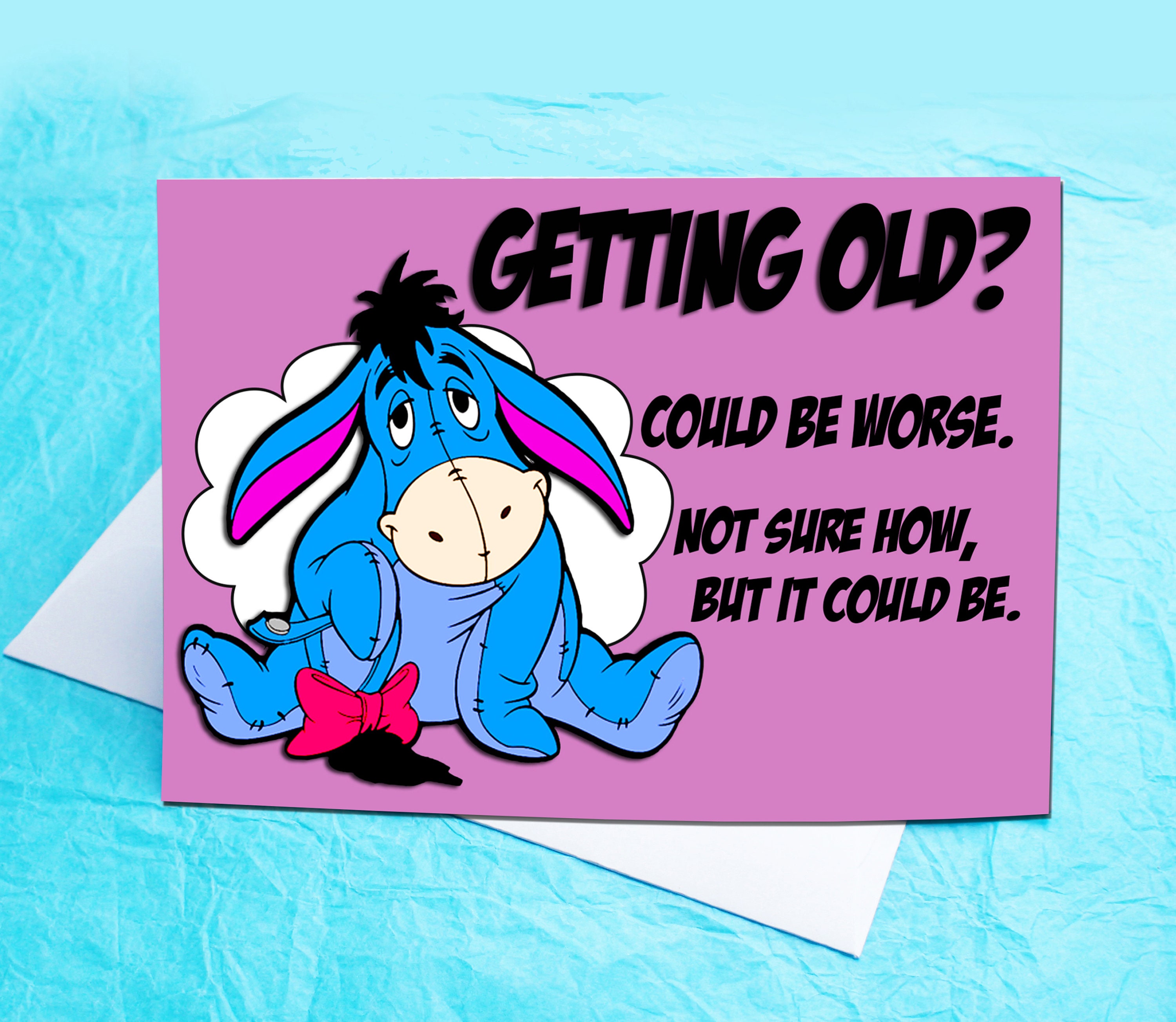 Eeyore Birthday Card Etsy Australia