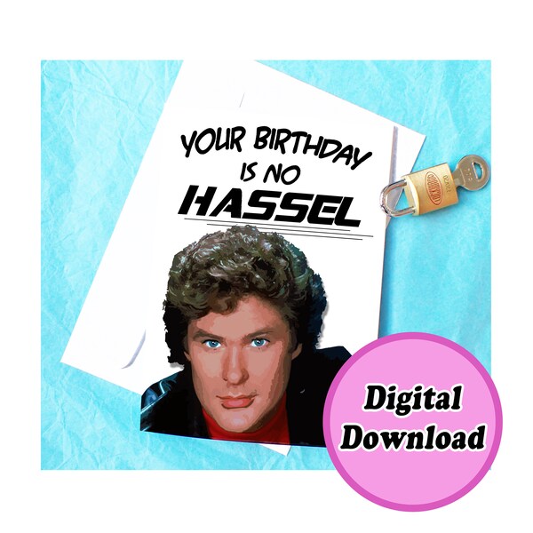 David Hasselhoff Birthday Card - Etsy