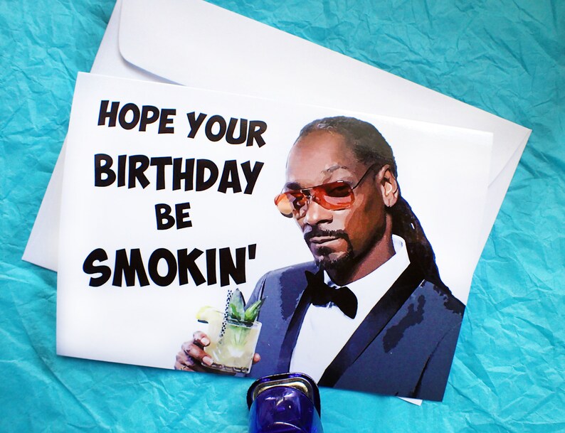Snoop Dogg Birthday Card - Etsy