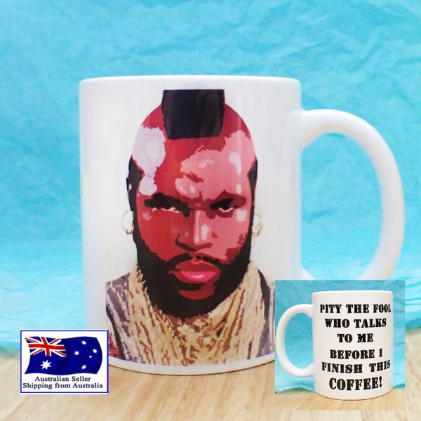 Mr T Funny Pity the Fool Coffee Mug KimWestARt