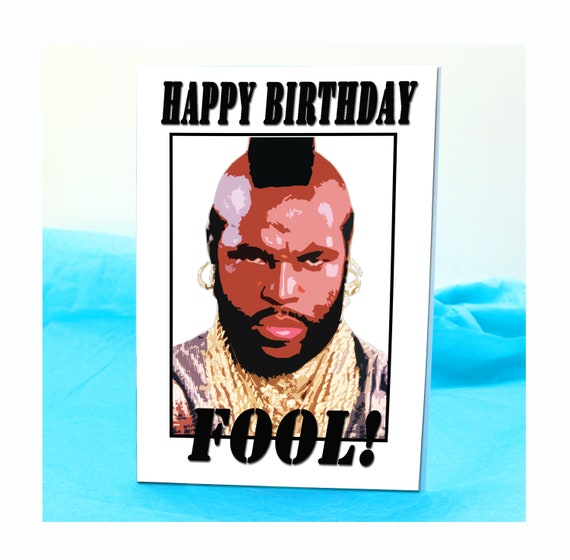 Mr T Birthday Card - Etsy