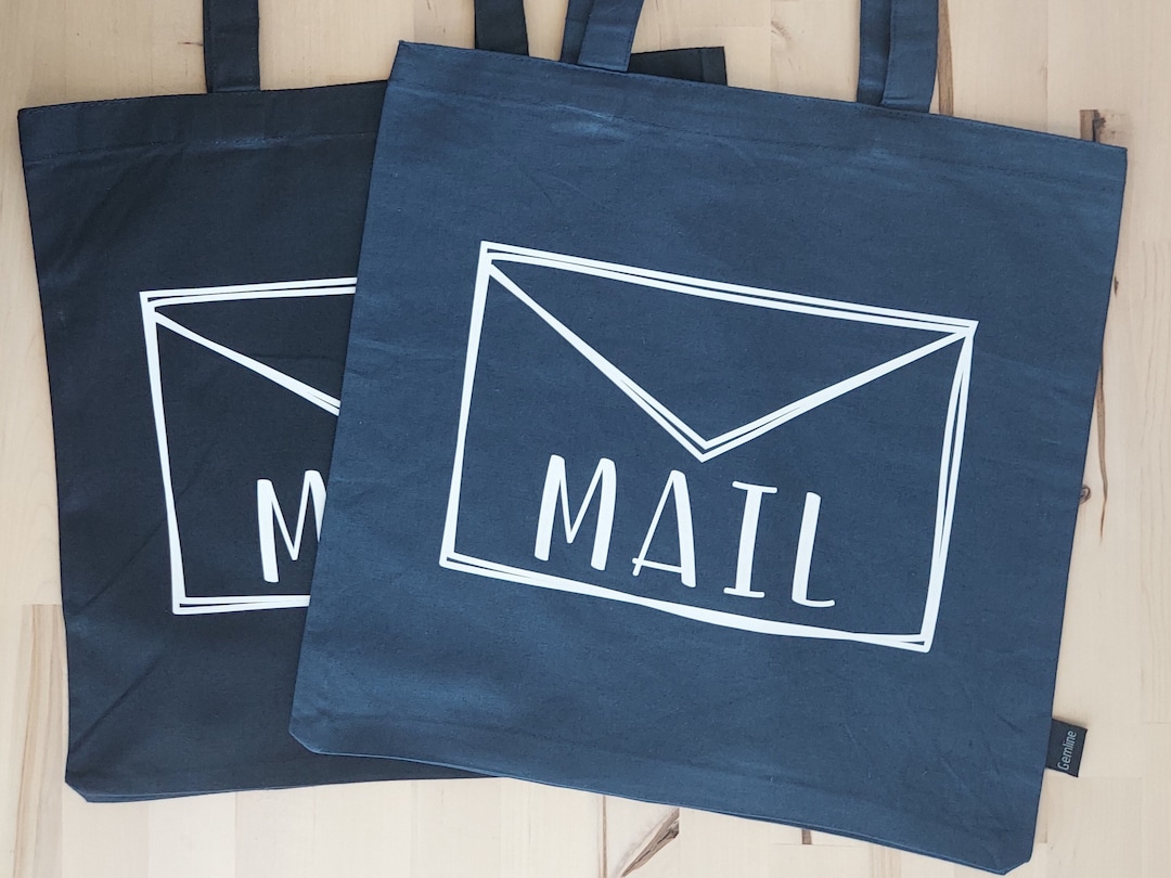 Mail Tote Bag, Bag for Mail, Small Business Mail Bag, Bag to Take to