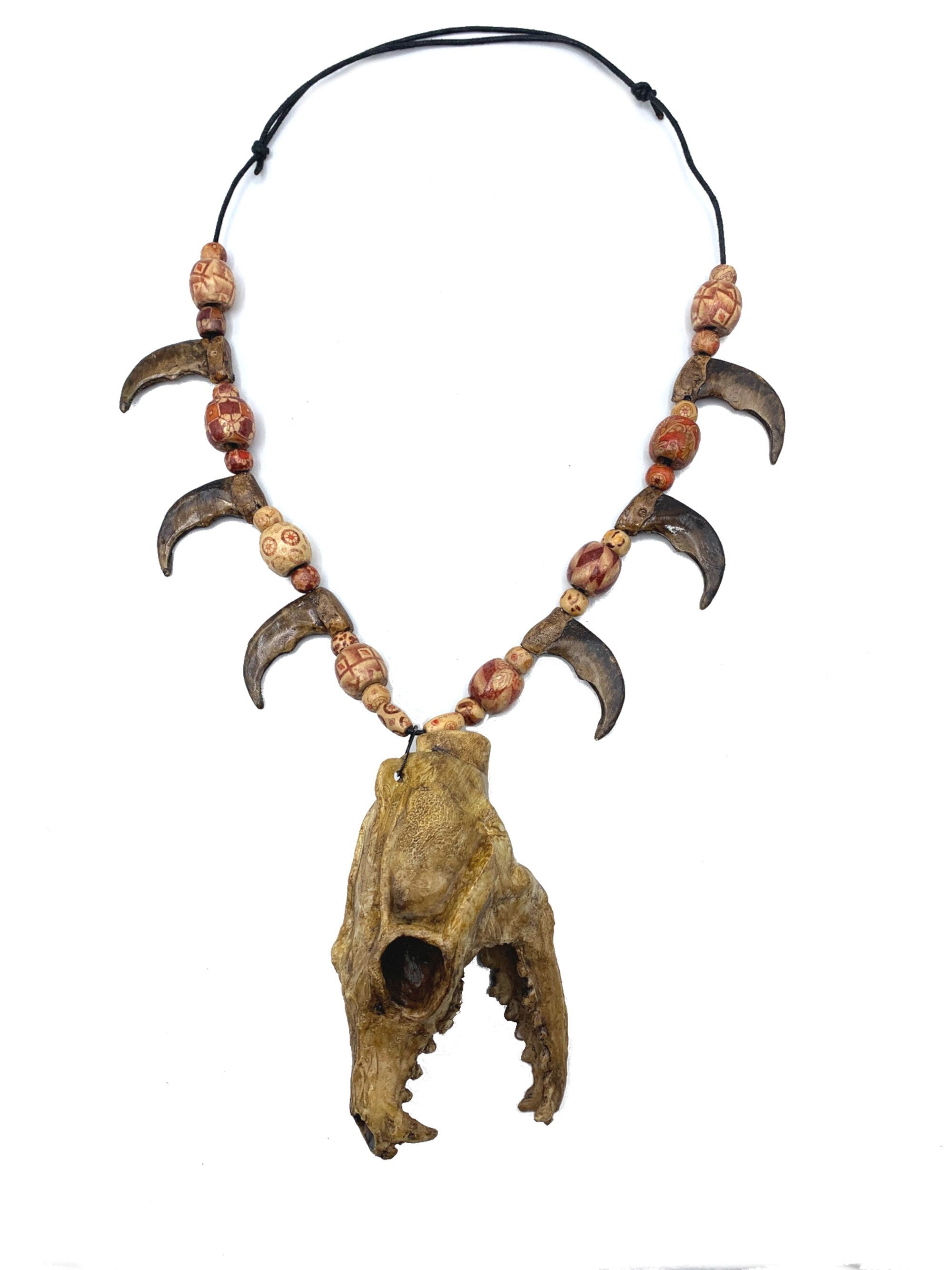 Aztec Death Whistle - Bear Claw Necklace and the Carnivore- Aztec