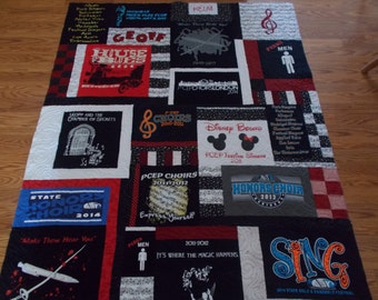 custom made memory t shirt quilt