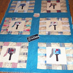Custom Memory Quilt: Personalized Keepsake, Made From Loved One's Clothing