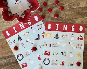 Printable Pickleball Christmas Bingo - 20 Printable Holiday Game Cards